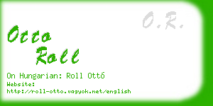 otto roll business card