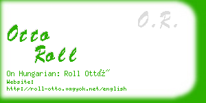 otto roll business card